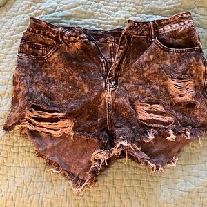 High waisted Jean shorts